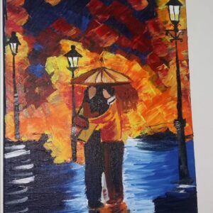 Knife paintings couple painting