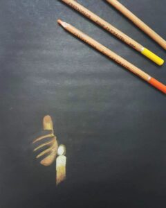 Pencil Colour lead me from darkness to light