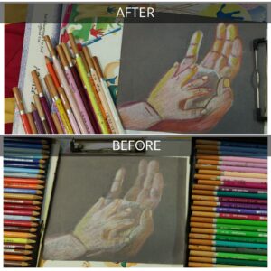 Pencil Colour the bond