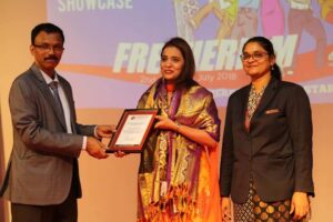 Felicitation at my college in Bangalore – Garden City University